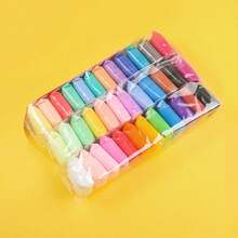 2025最新潮流超轻造型黏土，多种颜色，无异味DIY套装，完美儿童礼物（随机包装，含装饰卡片、艺术黏土、史莱姆容器、史莱姆云、礼物、史莱姆包装、DIY史莱姆套装、可爱史莱姆、史莱姆容器 - 生日礼物 - 圣诞礼物 - 派对礼物 - 最佳礼物） - 彩色 - 查看 14