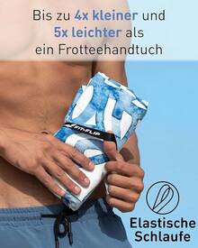 Fit-Flip Strandtuch XXL - Mikrofaser Badetuch - Strandtücher leicht und schnelltrocknend - 100% recyceltes Mikrofaser Handtuch - Strandhandtuch zum Baden (Crocodile 160x90cm)-DAVID