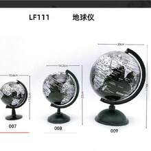 Decorative Plastic Globe World Map - Black - View 2