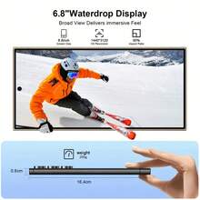 W&O S25 Ultra Android Smartphone-6.8 FHD+Display, 12GB+512GB Storage, 50MP Camera, Face Recognition, 5000mAh Battery, Dual SlM Card, Stylus, Unlock CellPhone, Comes With Earphones,Phone Case, Type-C Cable, Screen Protector, Ideal Holiday Birthday Christmas Gift - Gold - View 7