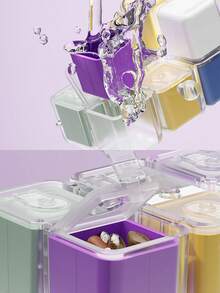 1 Peça Nova Caixa de Medicamentos Magnética com Oito Compartimentos, Caixa de Medicamentos Portátil Selada à Prova de Luz e Umidade de Grande Capacidade, Caixa de Armazenamento de Medicamentos Semanal, Divisor de Caixa de Medicamentos