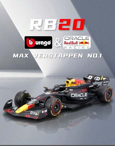 Burago 1/43 Race Oracle Red Bull Racing RB19 (2025) Window Box Diecast Model Car  Car Model Birthday Gift Alloy Car Display Ornaments Decoration