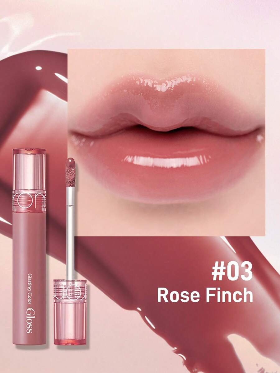 Rom&nd Luciu de buze Romand Glasting Color Gloss, hidratant, culoare transparentă, efect strălucitor, machiaj coreean