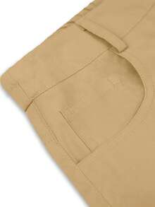 Pantalon cargo élégant et décontracté en kaki avec boutons et fermeture éclair, poches multiples, style Y2K. Convient pour la rue, l'aéroport, la scène, les fêtes, les clubs, les vacances, le bureau, la Fête des enseignants, le Nouvel An, le printemps/l'été/l'automne/l'hiver - Kaki - Voir 4