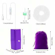 Electric Vacuum Diamond Paint Pen, Adjustable Suction Level, Diamond Art Painting Pen Without Wax, Diamond Painter Accessories Kit Tool For Setting AB Stones With Storage Tray(Purple) - 紫色 - 查看 9