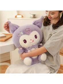 Sanrio Kuromi 毛绒玩具娃娃填充动物枕头，生日礼物，圣诞派对礼物，家居装饰，紫色 - 紫色 - 查看 7