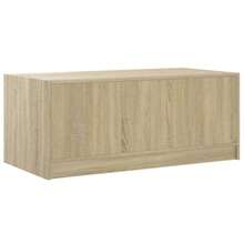 Coffee Table With Glass Doors Sonoma Oak 102x50x42 Cm - Brown - View 9