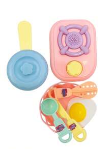 10 Piece Play Kitchen Kit For Girls Fun Mini Stove Pan Board Kitchen Candy Toy - 糖果廚房 9 件 - 查看 5
