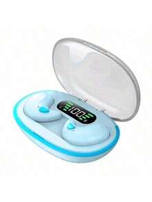 X55 迷你耳机无线耳机耳机降噪运动游戏睡眠蓝牙耳塞 HIFI 立体声音乐耳机无线蓝牙耳机防水防噪 LED 耳塞带麦克风无线耳机蓝牙耳机