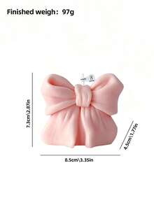 1 Piece Bow Candle, Bow Design - Fragrance - Smoke-Free, Long-Lasting Fragrance, Suitable For Home Decoration, Perfect For Bedroom Environments And DIY Gifts. Suitable For Home Decoration, Fireplace, Living Room, Central Decoration, Office, Valentine's Day Gifts, Candle Sets, Aromatherapy Candles, Friend Gifts, Women's Gifts - Multicolor - View 6