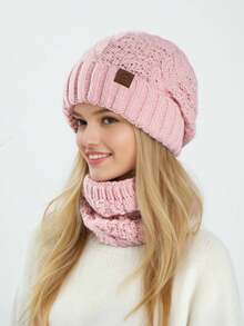 Mũ len beanie màu trơn, kiểu dáng giản dị, ấm áp, đa năng cho trang phục mùa đông lạnh giá, quà tặng Valentine cho nữ. - Nhiều màu - Xem 6