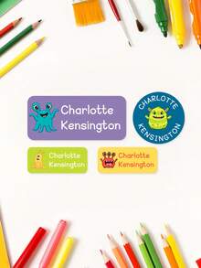 Custom Daycare Labels | Labels | School Supply Stickers | Waterproof Labels | Personalized Name Labels Back To School, Custom Name Labels, Waterproof Name Sticker Label Vinyl, Name Tags School Labels, Daycare Labels, Camp Labels