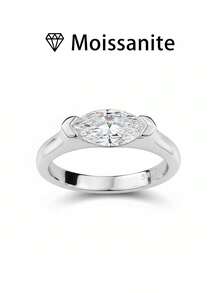 1pc Women's Wedding Ring, Horus Eye Ring, 2.7g 925 Sterling Silver, 1 Carat Moissanite, Bohemian Palace Style, Luxury Engagement, Wedding, Anniversary, Valentine's Day Gift, Comes With Moissanite Certificate And Elegant Gift Box - 1ct Moissanite - View 17