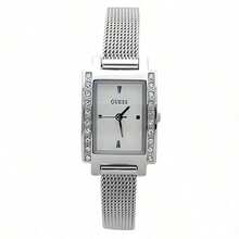 Guess ساعة نسائية كوارتز من جيس، حالة من الفولاذ المقاوم للصدأ، ثلاث عقارب، حالة من الفولاذ المقاوم للصدأ/مرآة بلورية W0953L1