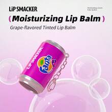 LIP SMACKER CoCa Cola Collaboration Canned Lip Balm, Fruit Soda Flavor, Moisturizing And Nourishing Lip Tint, Colored Lip Balm, Suitable As Gift For Friends And Family, With Hanging Chain, Christmas Gift - LIPSMACKER - Fanta Grape Flavor - View 3