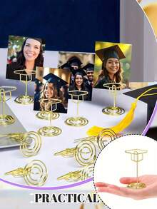 5 Stücke/3 Stücke/1 Stück Abschlusskappe, goldener multifunktionaler Visitenkartenhalter, Notizzettelhalter, Kartenhalter, Nachrichtenhalter, Papierhalter, Büro Schreibtischhalter