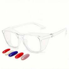 1件装指甲油去除防尘眼镜擦眼镜防风平板镜防尘透明指甲保护工具 - 彩色 - 查看 3