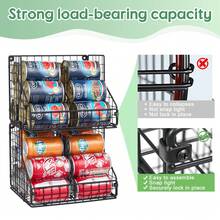 Stackable Can Rack Organizer - כושי - - ראה 5
