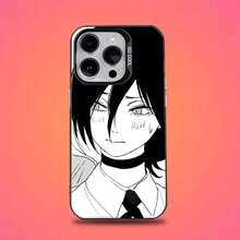 Funda de teléfono C-Chainsaw M-Man Reze compatible con  16,15,14,13,12,11,Mini,Pro,E,SE4,XS,MAX, cubierta negra mate tipo caramelo, compatible con funda de  17, funda de  17 Pro, funda de  17 Pro Max - z5 - Ver 4