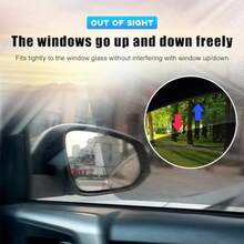 4 PCS Car Side Window Sunshade 16.5"*15" Static Cling Auto Sunshade Film Blocks Heat And UV Rays Washable Reusable Sun Shield Sticker For Most Vehicles Car Accessories