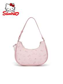 1pc Sanrio Hello Kitty Pink Underarm Shoulder Bag, Women's Handbag, Fashion Cosmetic And Storage Wallet With Pendant, Large Capacity, Synthetic Leather, Suitable For Daily Commute, Shopping, Holiday And Birthday Gifts, Christmas, Halloween , Bags Ladies Elegant - Multicolor - View 7