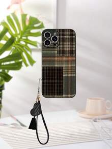 1 个黑色 TPU 菱形图案防摔全覆盖手机壳和 1 个黑色心形皮革挂绳，兼容配套手机壳/有趣的手机壳/Android 手机壳/手机壳/手机壳/OPPO 手机壳/A14/A54/A52/A31 4G/A23 手机壳/Redmi Note 8 Pro/Note 11 Pro 4G/Note 12 4G/OPPO A54 手机壳 - 彩色 - 查看 3