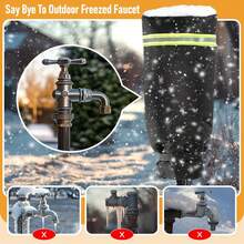 2pcs Outdoor Faucet Covers For Winter Thickened Outside Garden Faucet Socks For Freeze Protection Reusable Insulated Faucet Covers