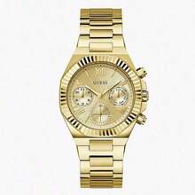 Guess Reloj de cuarzo para mujer, de acero inoxidable, para uso empresarial, adecuado para uso diario, GW0769L2