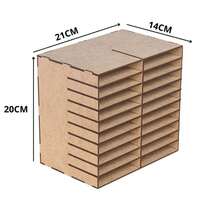 Organizer Holder For Touch Pens And Markers, Organizer Box, Niche In MDF, 120 Colors - tàu tuần dương - Xem 2