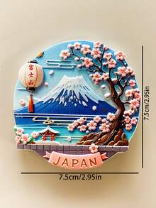 1pcJapanTokyo Osaka Refrigerator Magnets Tourism Souvenirs 3D Home Decoration Magnetic Stickers - Multicolor - View 6