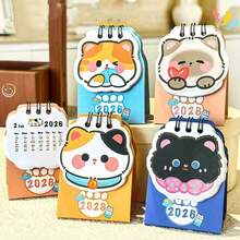 The 2026 Cat-Themed DouDou Desk Calendar Is A Cute And Adorable Check-In Record Item With A Cartoon Self-Discipline Mini Calendar
