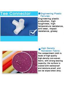 1个带盖防尘鞋架，收纳架，节省空间，坚固耐用，时尚美观，易于组装和拆卸，便携，适用于客厅、卧室、玄关、办公室、家庭，多层收纳，节日、情人节礼物，儿童适用 - 彩色 - 查看 8