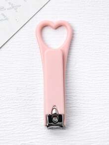 1pc Candy Color Heart Shaped Nail Clipper, Minimalist Solid Color Portable Nail Cutter, Manicure Tool For Women - Multicolor - View 13