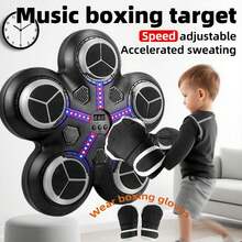 2025 New Model Smart Music Boxing Machine (For Kids Ages 3-14) – Wall-Mounted Training Machine With LED Electronic Screen, Home Indoor Fitness Equipment Game With Premium Boxing Gloves