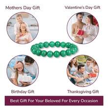 Vibe Green Jade Bracelet - Healing Wealth Bracelet - Jade Beaded Bracelet Women Men - Bring Good Luck Prosperity And Emotional Balance - Adjustable Size - Peridot - 查看 10