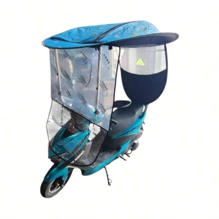 Toldo Azul Cielo Cubresol Para Motoneta Proteccin Sol Lluvia Rayos - Azul - Ver 1