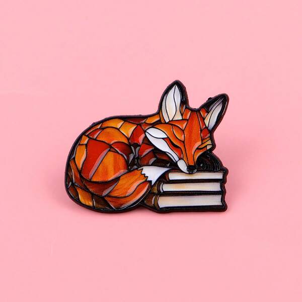 Fox Enamel Pin Lapel Pins Badges On Backpack Women's Brooch Clothes Gift Jewelry Fashion Accessories