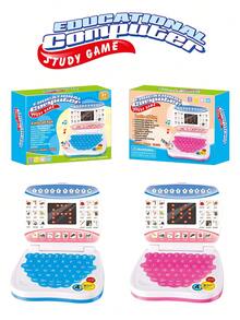 1pc Kids Tablet With Display Screen, Educational Learning Machine, Simulated Laptop Computer, Cognitive Development, Gift For Boys And Girls