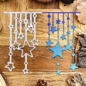 1pc Creative Star Shaped Metal Cutting Die - Suitable For Scrapbooking, Card Making, Birthday, Christmas, Wedding, Party Decoration