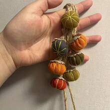 1/2 piezas Sujetacortinas de estilo bohemio, de unicolor/calabaza colorida, adecuados para la decoración de cortinas de ventanas en el hogar y la oficina