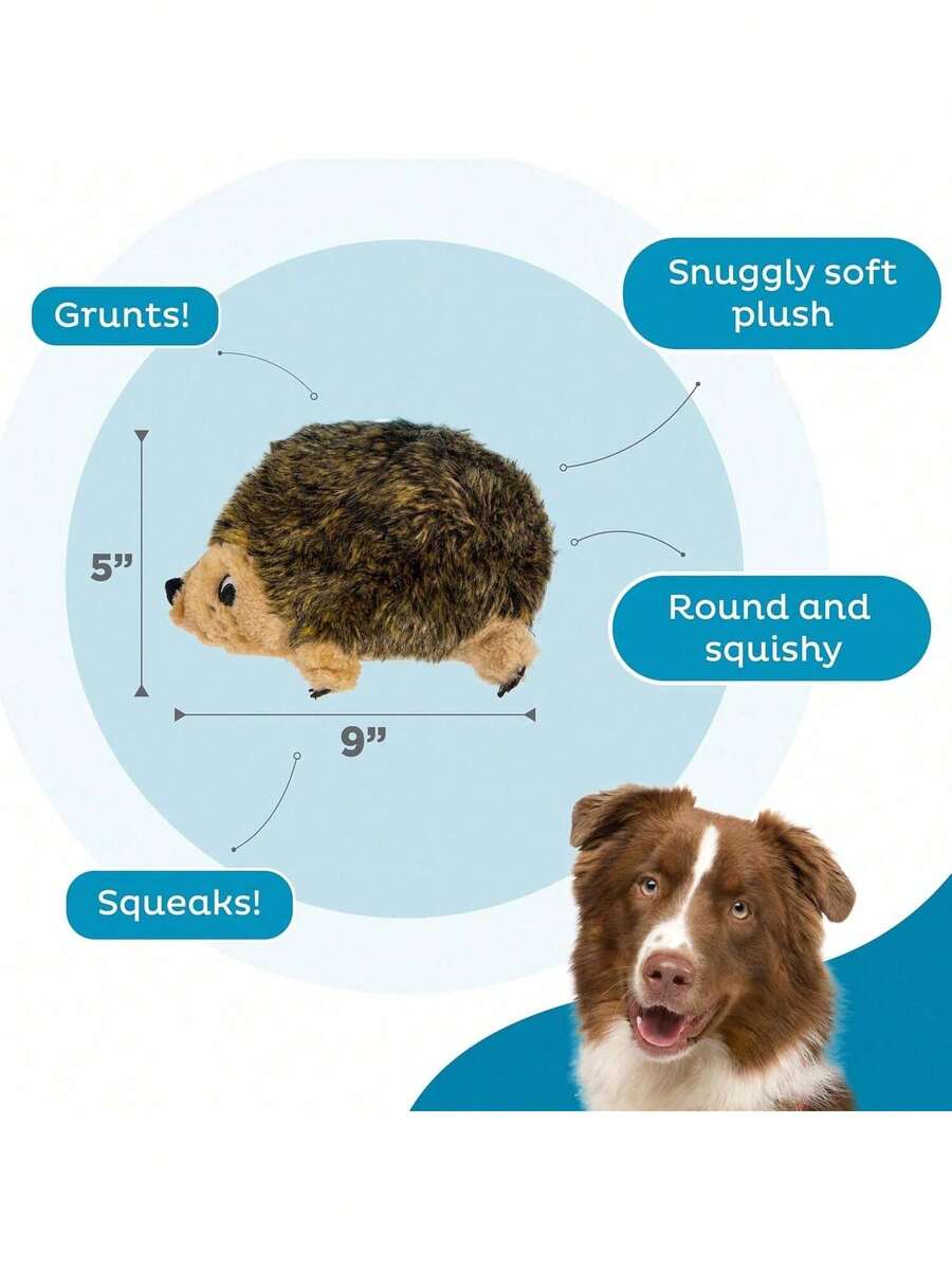 Outward Hound, Hedgehogz Plush Dog Toy, Medium - 假日刺猬 - 查看 1