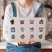 50pcs New Cute Halloween Doodle Stickers, Suitable For Water Bottles, Computers, Decorative Stickers, Halloween Stickers - Multicolor - View 6