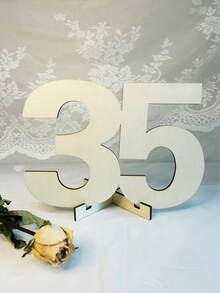 1 Handmade Wooden Digital Greeting Card With Sturdy Base -18 Years Old, 20 Years Old, 30 Years Old, 40 Years Old, 50 Years Old, 60 Years Old Milestone Birthday And Anniversary Message Book - With Blessings