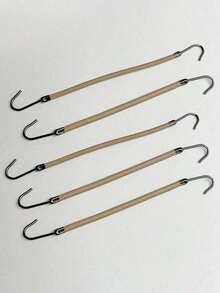 5pcs High Elasticity Double Hook Hair Bands, Latin Dance Disc Hair Special Rubber Band Double Head With Hook Professional Styling Ballroom Dance Competition Comb Hair Elastic Belt Hook Hair Ponytail Hook Hairpin, Elastic Headband Ponytail Holder, Suitable For Female Hair Styling ,Hair Styling Kit ,Hair Tool Kit ,Hairstyling Set ,Hair Styling Tools