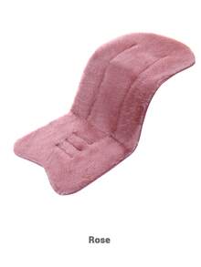 Thickened Warm Stroller Seat Cushion, Soft Faux Rabbit Fur Highchair Mat