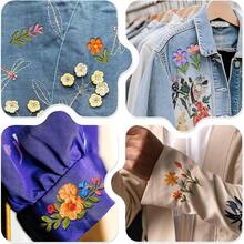 2 feuilles de stabilisateur hydrosoluble pour points de broderie, motifs de broderie stabilisateur hydrosoluble, papier à broder à coller et à coudre, lavable, motifs de fleurs, de fleurs, de marguerites, de papillons, de fleurs, de feuilles, de papillons, de champignons, de livres et de fleurs, idéal pour l'artisanat de couture à la main, fournitures d'artisanat de broderie, broderie lavable