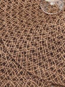 1/4/6/12 pezzi Tovagliette rotonde in stile bohémien da 15 pollici in lino intrecciato, adatte per decorazioni tavola per feste, compleanni, all'aperto in stile rustico, adatte per tutte le stagioni