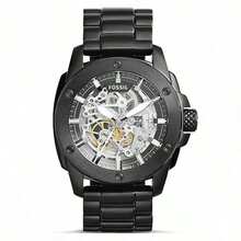 Fossil Fossil Men's Mechanical Watch Features An Automatic Mechanical Stainless Steel Case And Stainless Steel Strap, With Pointer Display. It Is Suitable For Daily And Sports Occasions ME3080