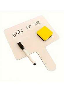 Conjunto de 10 Quadros Brancos de Dupla Face - Quadros Brancos Portáteis, Quadros de Mensagens para Aprendizado e Uso Doméstico com Superfície Apagável, Ideal para Sala de Aula, Casa e Escritório, Quadros de Escrita para Sala de Aula | Quadros Redondos | Quadros de Plástico, Quadros Apagáveis