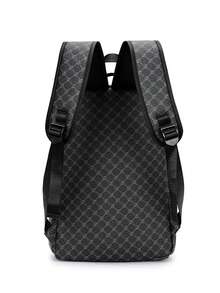 Set 2 buc: Rucsac bărbătesc + geantă pliabilă, rucsac business cu imprimeu floral din PU, set geantă de cărți, rucsac de călătorie multifuncțional de mare capacitate, geantă pentru laptop, cadou de Crăciun pentru bărbați